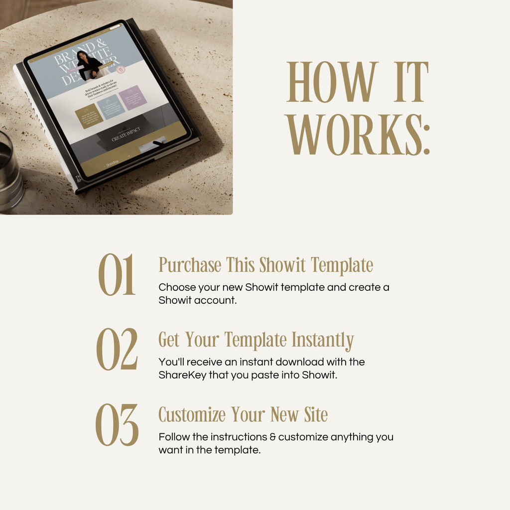 Lumi Belle Showit Template