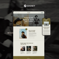 West & Gold Showit Template