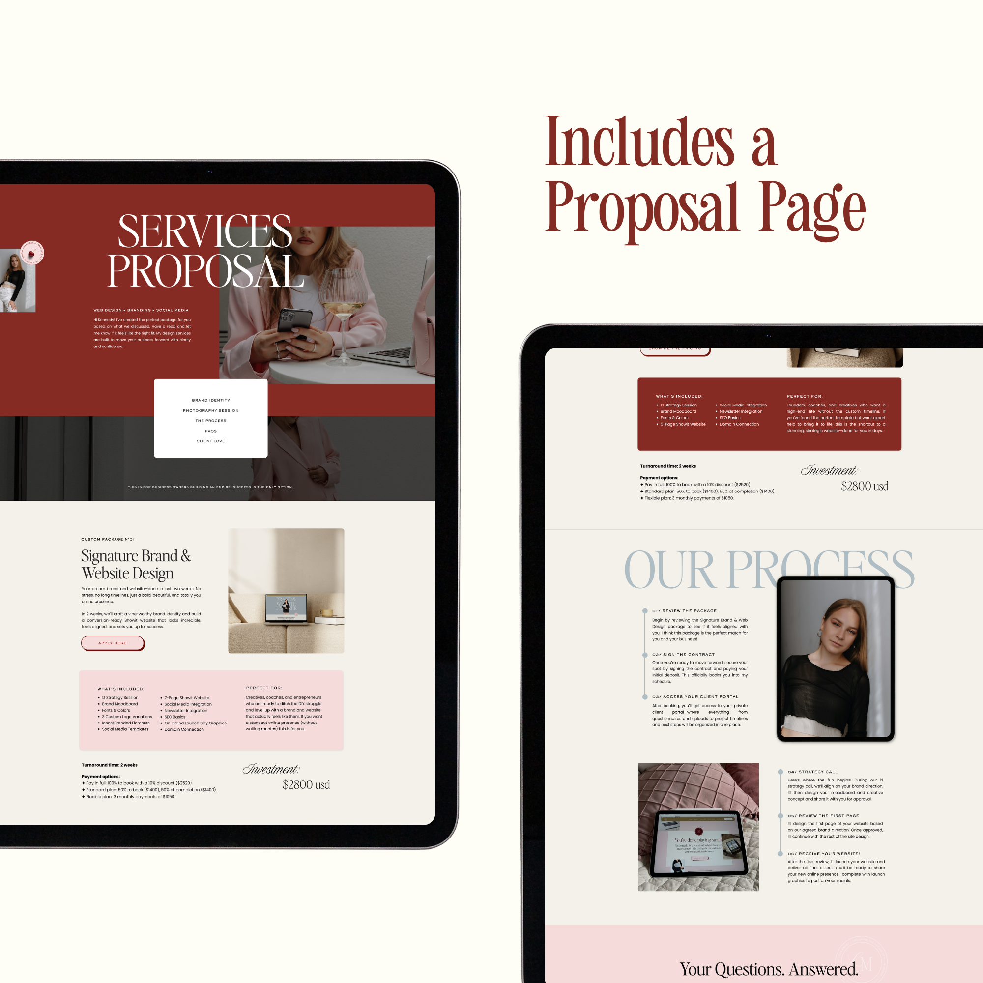 Amara Belle Showit Template