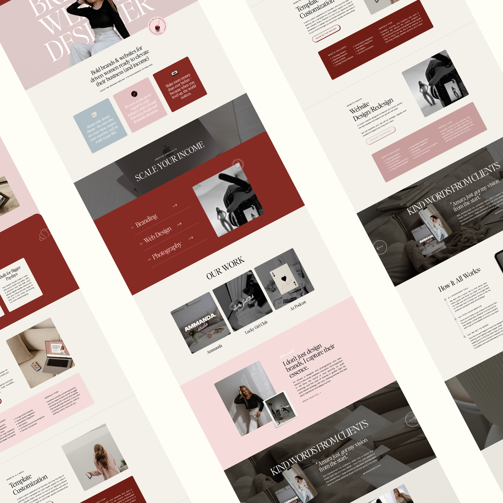 Amara Belle Showit Template