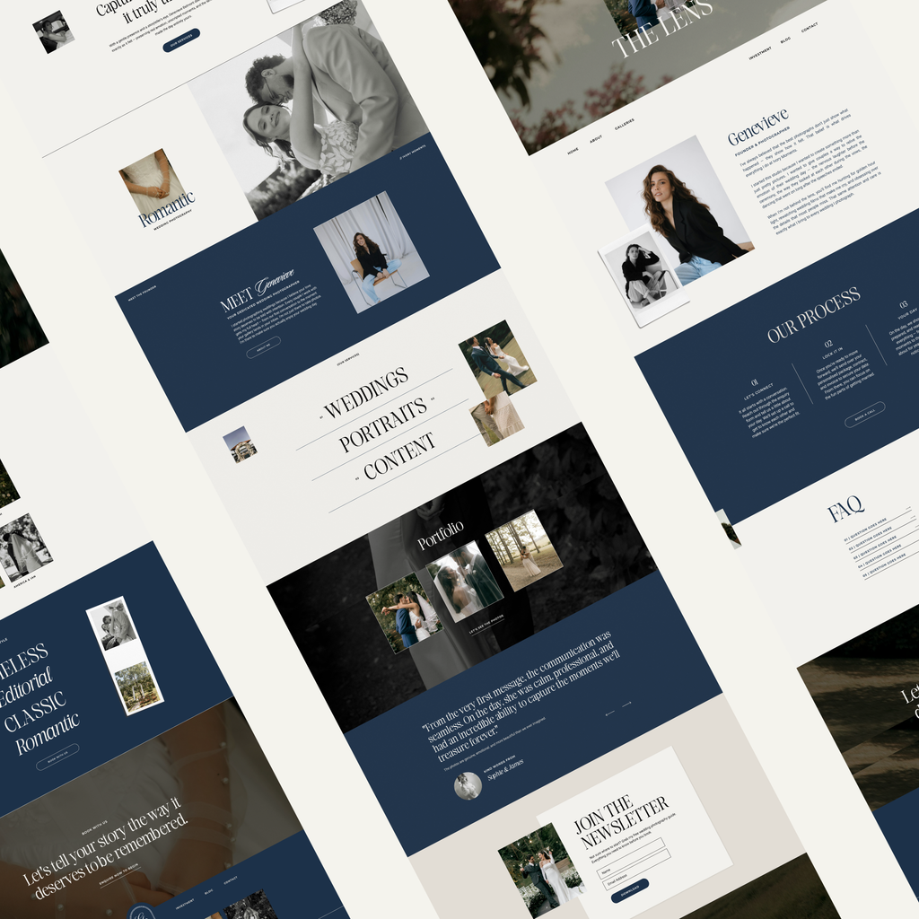 Ivory Moments Showit Template