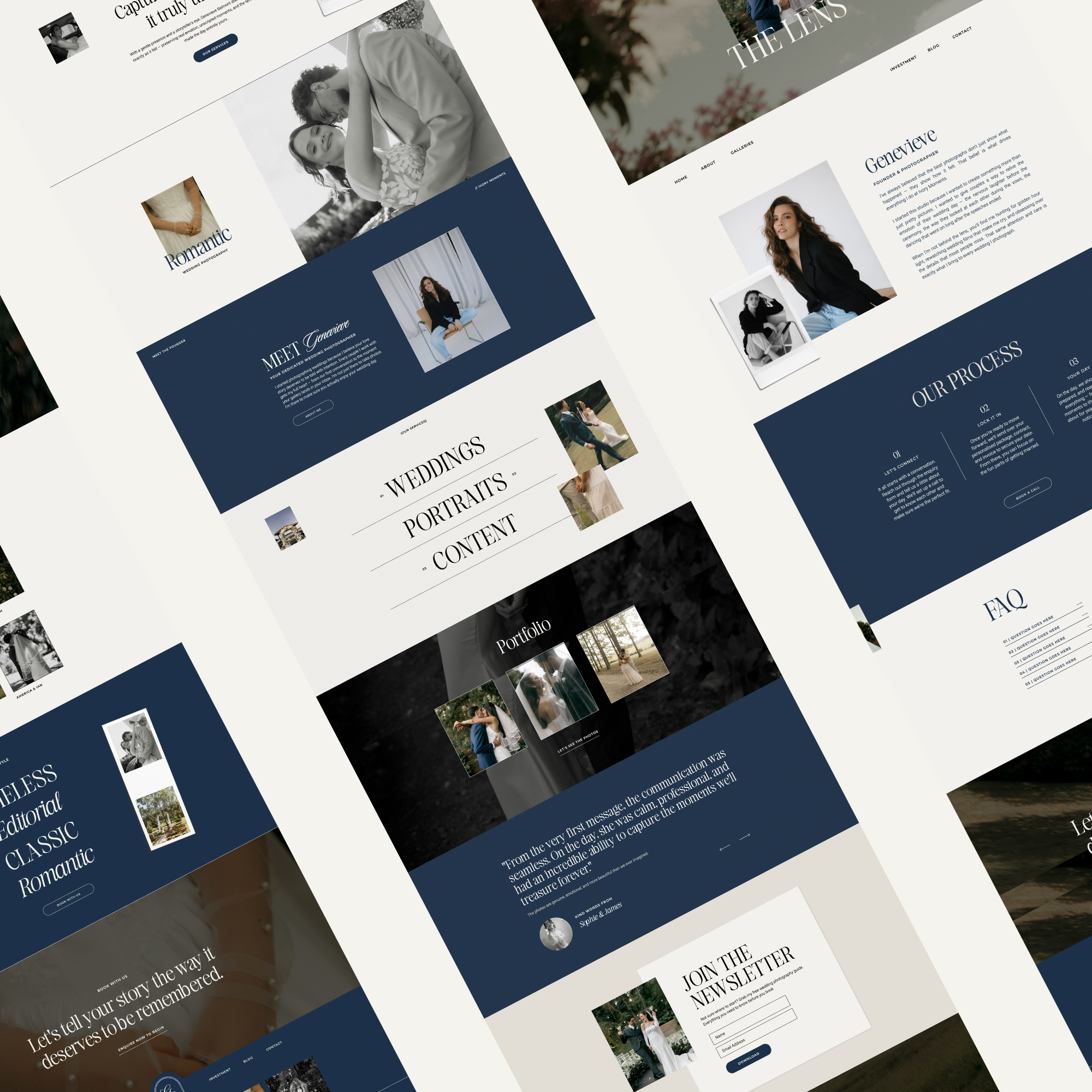 Ivory Moments Showit Template